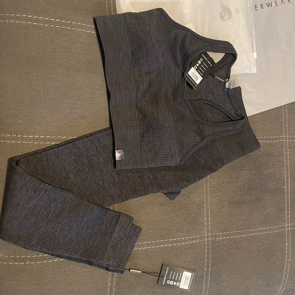 Ryderwear Black Ribbed Set